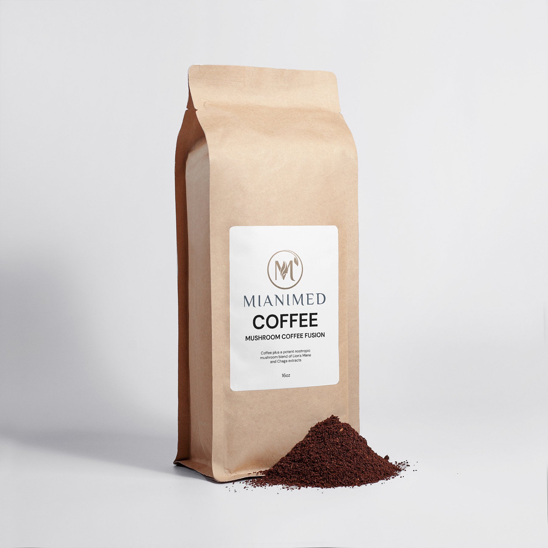 MIANIMED Mushroom Coffee Fusion - Lion’s Mane & Chaga 16oz