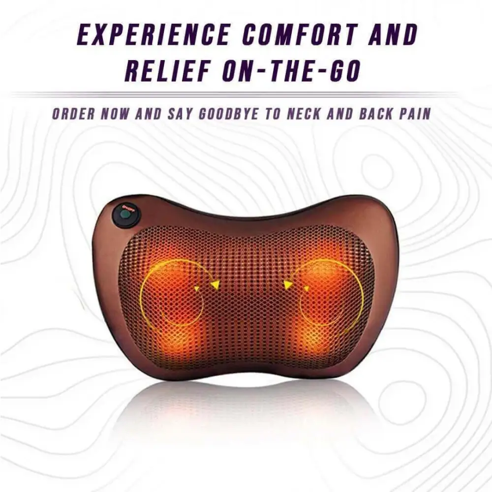 Premium MIANIMED neck and back massager providing comfort and relief on-the-go, say goodbye to neck and back pain.