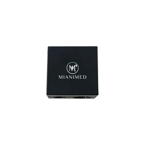 MIANIMED premium skincare product packaging in black with logo.