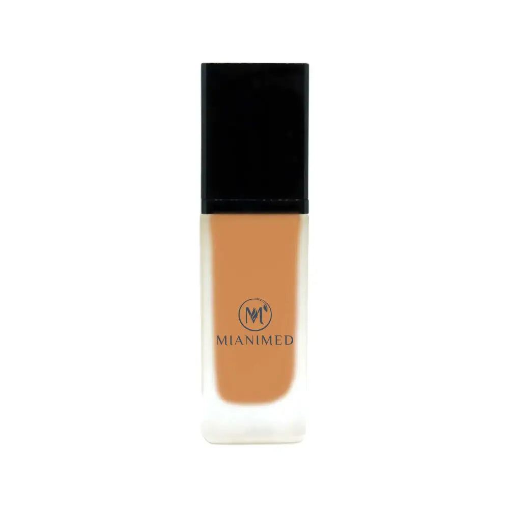 MIANIMED premium skincare product in a glass bottle with a black cap
