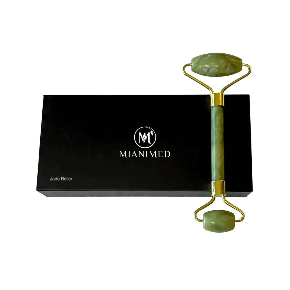 MIANIMED premium jade roller for skincare with elegant box packaging