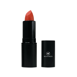 MIANIMED premium skincare lipstick in elegant black packaging with orange shade