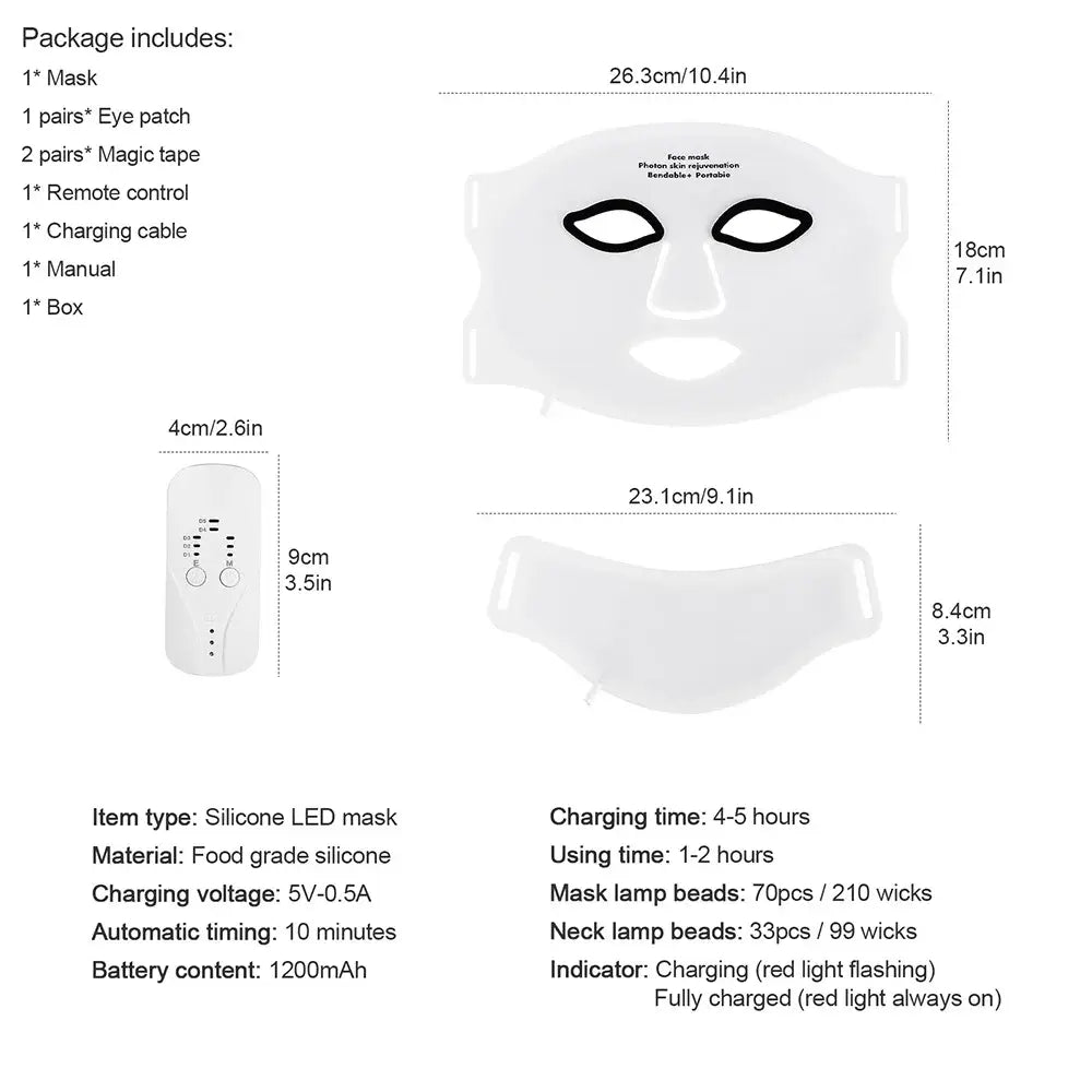 MIANIMED Silicone LED Mask Face