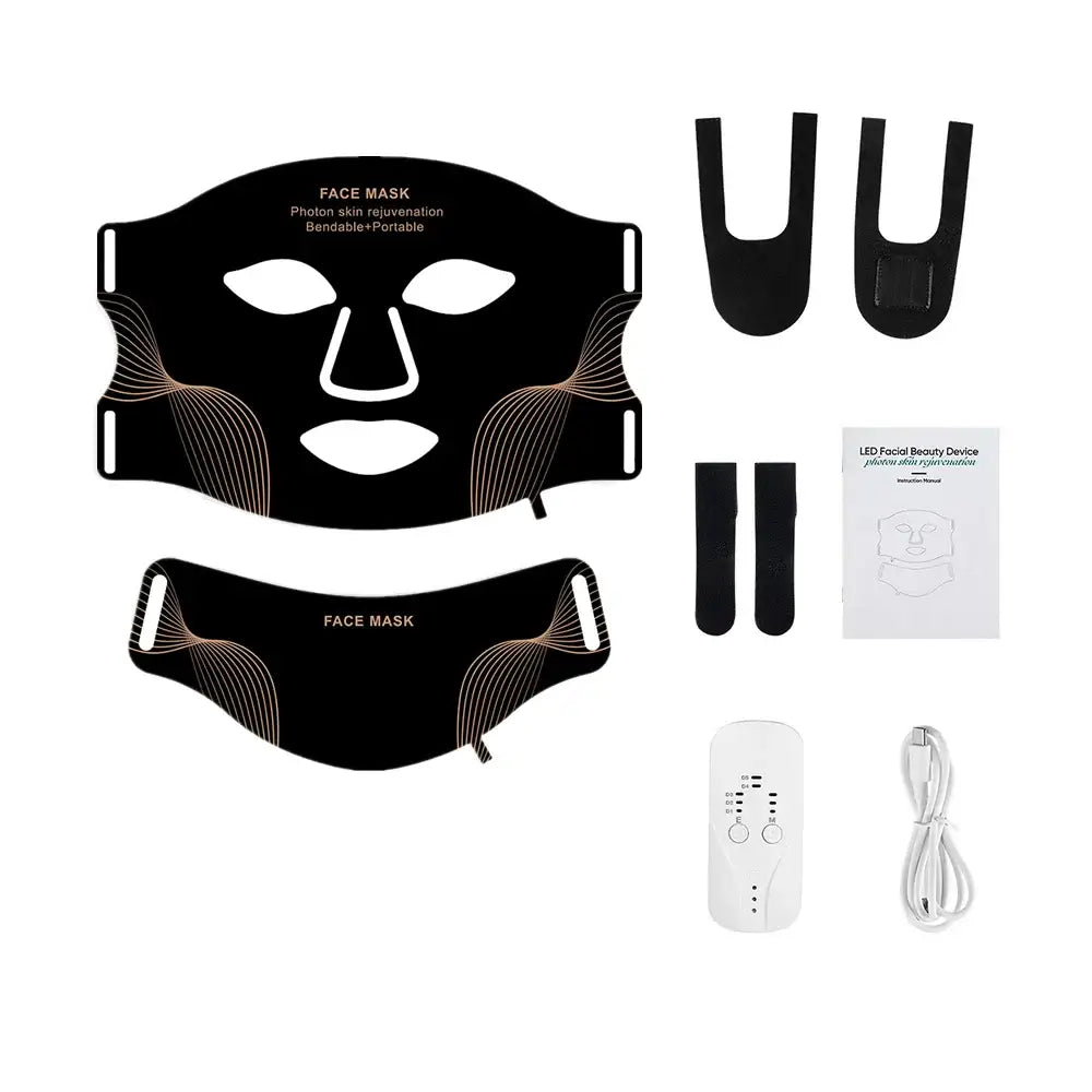 MIANIMED Silicone LED Mask Face - black